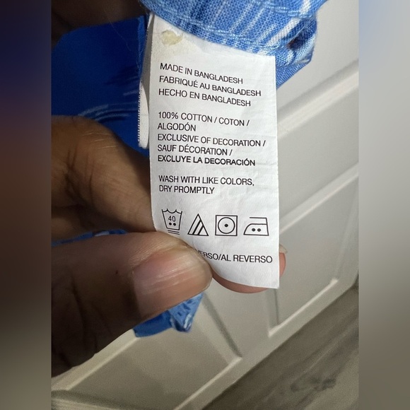 Izod Men’s Saltwater Dockside Chambray Blue Sailboat Shirt - Sz. Large - Picture 4 of 6